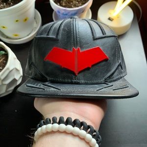 Leather Red Hood SnapBack